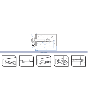 Goujon d'ancrage MTA zingué