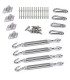 Kit tendeur voile d'ombrage 4 points de fixation inox