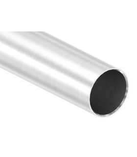 Tube inox Ø42,4 mm épaisseur 2 mm en perspective – finition brossée grain 240.