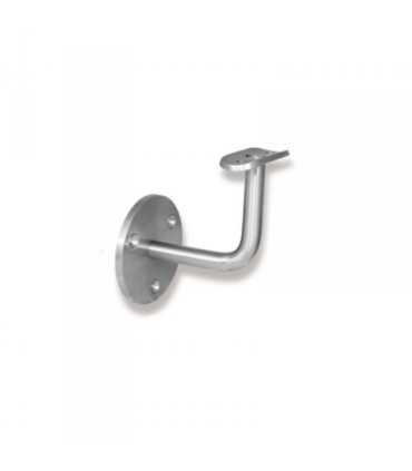 Support mural inox A4 à 3 points d’ancrage – Platine Ø63 mm épaisseur 3 mm