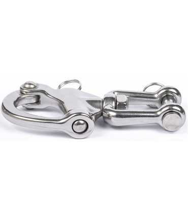 Mousqueton de drisse à émerillon A4 marine