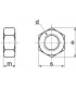 Ecrous hexagonaux (HU) inox A4