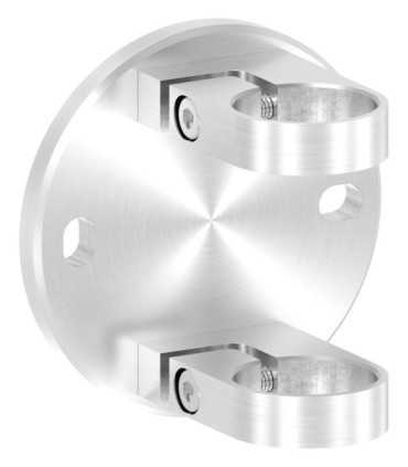 Poteau inox à l'anglaise 5 câbles pour garde-corps