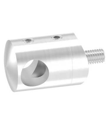 Poteau inox à l'anglaise 5 câbles pour garde-corps