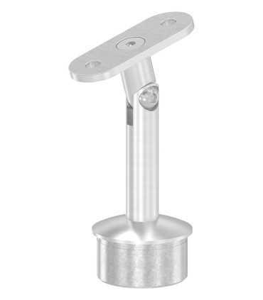 Poteau inox à l'anglaise 5 câbles pour garde-corps