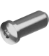 Profil de la terminaison taraudée inox A4 avec empreinte hexagonale creuse pas à droite