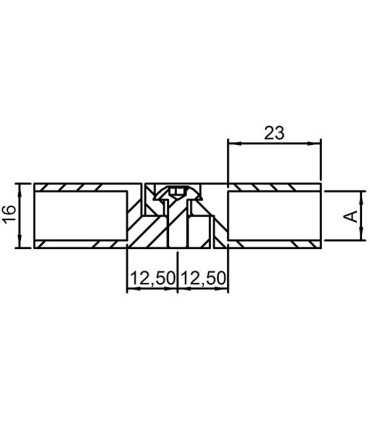 Support de lisse carré orientable  inox