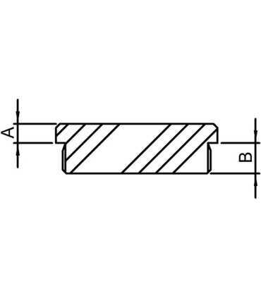 Embout Plat Inox A2/A4 Ø12x1.5mm Lisse | FSA Inox