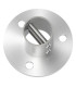 Platine au sol à la française inox à visser sur tube