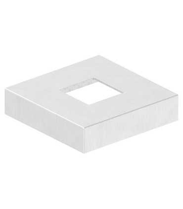 Enjoliveur inox carré 40x40 mm platine 109 mm A2 A4 – cache fixation