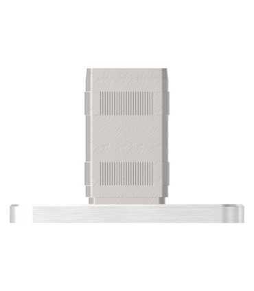 Platine inox 40x40 mm à manchonner A2 A4 – fixation poteau carré