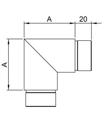 Coude Angulaire 90° Inox A2 / A4 Garde-Corps et Main Courante | FSA Inox