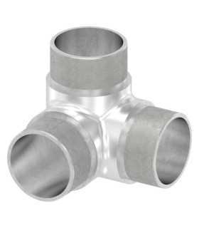 Raccord 3 départs angle 90° inox pour tube