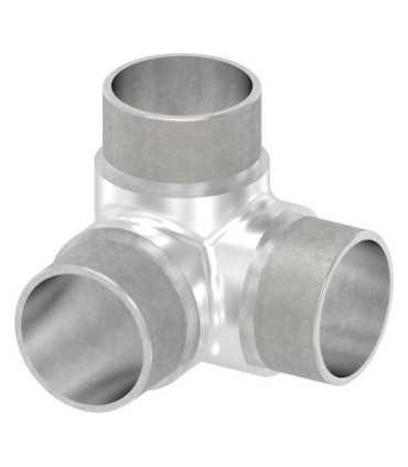 Raccord 3 départs angle 90° inox pour tube