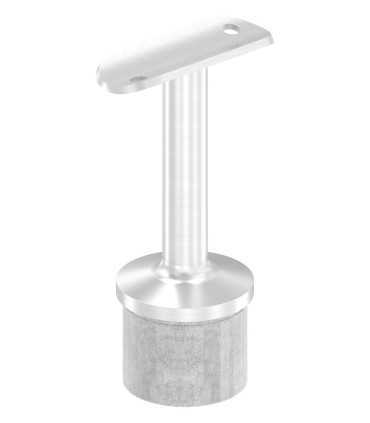 Support main courante fixe inox pour tube