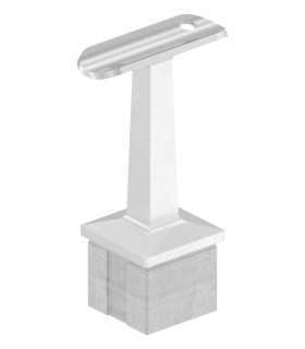 Support main courante fixe inox pour carré