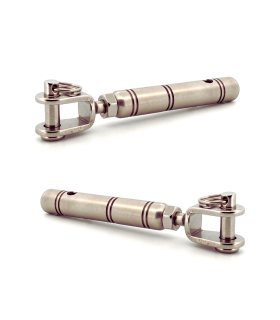 Kit tendeur à chape inox A4 gauche et droite pour câble 3 ou 4 mm