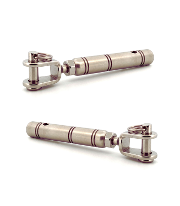 Kit tendeur à chape inox A4 gauche et droite pour câble 3 ou 4 mm