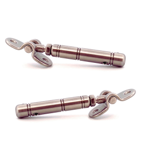 2 Tendeurs inclinable inox gauche et droit - câble de 3 à 4 mm