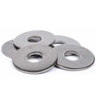Rondelles plates Extra Large (LL) inox A4