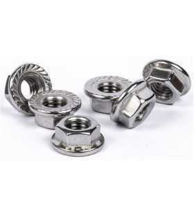 Ecrous à embase crantée inox A4