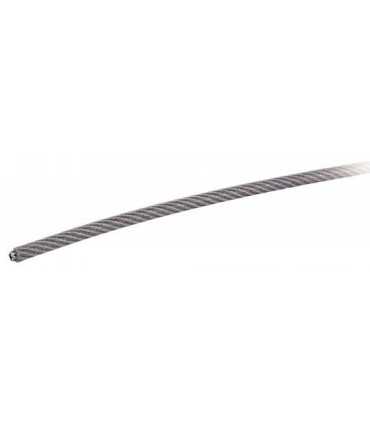 Câble inox gainé PVC 7x7 A4 marine au mètre linéaire