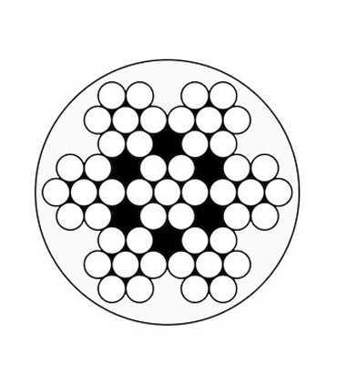 Câble inox gainé PVC 7x7 A4 marine au mètre linéaire