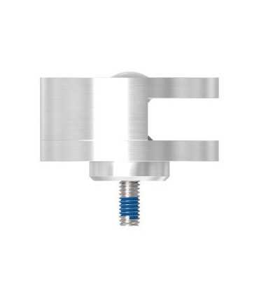 Pince à verre 50x40 dos plat demi-ronde inox