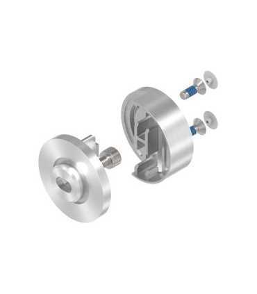 Pince à verre 50x40 dos plat demi-ronde inox