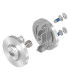 Pince à verre ronde intermédiaire inox A2 et A4 pour garde-corps