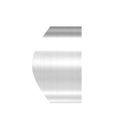 Support verre pour tube inox