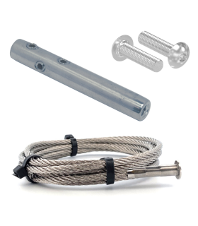 Kit cable inox A4 4mm pour garde corps droit