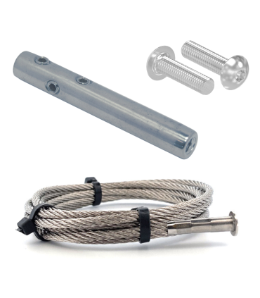 Kit cable inox A4 4mm pour garde corps droit