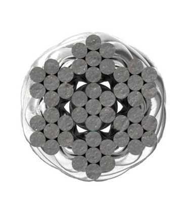 Kit 2m câble 7x7 inox 4mm serti + tendeur inox