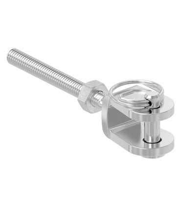 Tendeur chape inox - droit câble de 3 à 4 mm