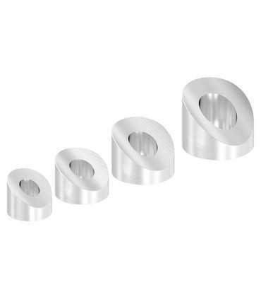 Rondelle inclinée 28-32° inox tube 42,4mm