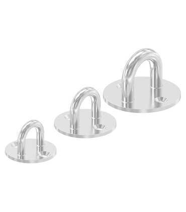 Pontet sur platine ronde inox A2