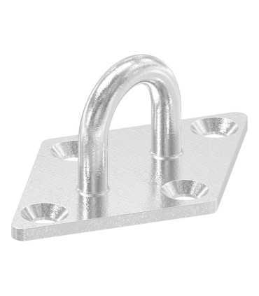 Pontet sur platine losange inox A2