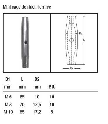 Tendeur corps de ridoir