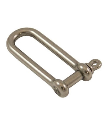 Manille droite longue en inox A4