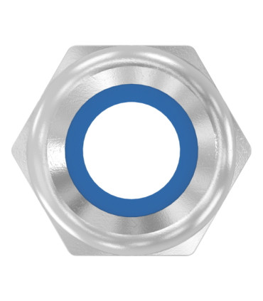 Ecrous hexagonaux freins inox A2