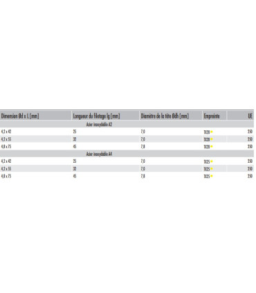 250 vis terrasse inox A4
