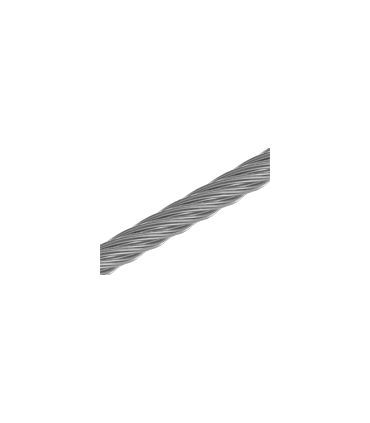 Câble souple 7x7 inox A4 AISI 316 au mètre linéaire.