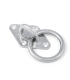Pontet sur platine losange avec anneau inox A2