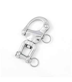 Mousqueton de drisse à chape inox A4