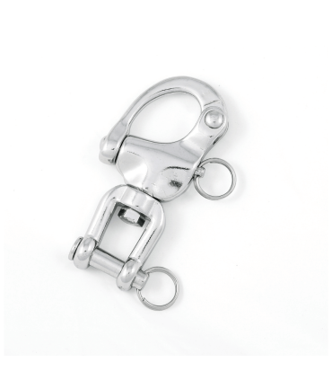 Mousqueton de drisse à chape inox A4