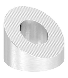 Rondelle inclinée inox A2 pour poteau plat.