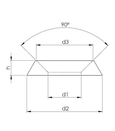 Rondelle fraisée inox NF E 27-619 A1 A4 pour vis tête fraisée M4 M5 M6