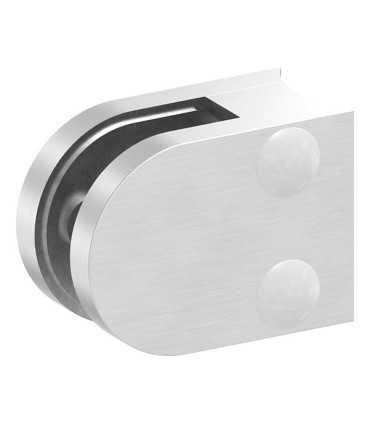 Pince à verre 50x40 pour tube demi-ronde inox