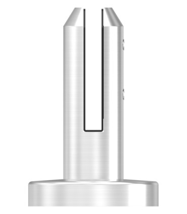 Pince à verre inox duplex pour garde-corps piscine verre 12 mm